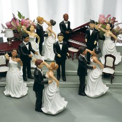 16,5 cm - mix selv personlig bryllupsfigur