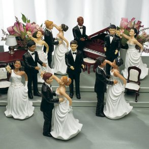 16,5 cm - mix selv personlig bryllupsfigur