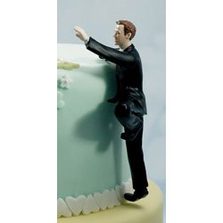 14 cm kagefigur eller bordpynt - Klatrende gom