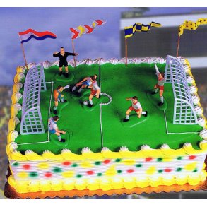 Kage kit - fodboldspiller, dommer, ml og flag