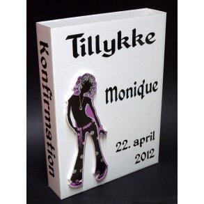 Sangskjuler med pige i 3D med navn