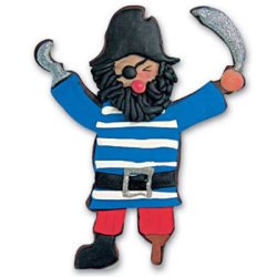 12 cm Kage udstikker - Pirat