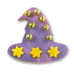 4 cm udstikker - Heksehat / tryllehat