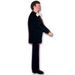  9,5 cm udstikker - Brudgom