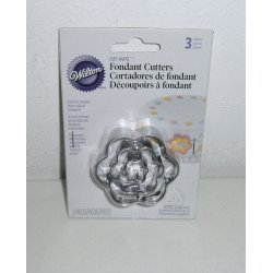 Udstikker st - Blomster - 3 dele i rustfri stl