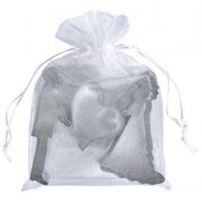  9 - 9,5 cm udstikker - Gom, brud og hjerte med svaj