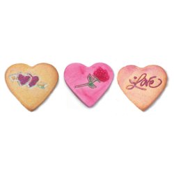  6 cm udstikker med prg og udskubber - Hjerte
