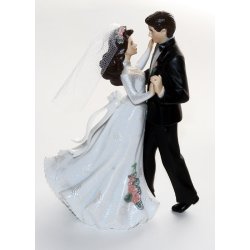14,5 cm kagefigur til bryllup - Brudevals