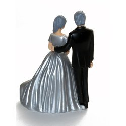 10 cm kagefigur - modent par - s&oslash;lv