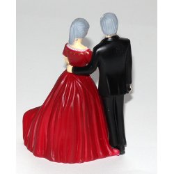 10 cm kagefigur - modent par - r&oslash;d