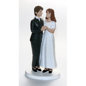 14 cm kagefigur til bryllup - 2 piger