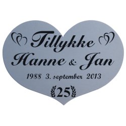 25 r - Skjold til slvbryllup - Fix og frdig