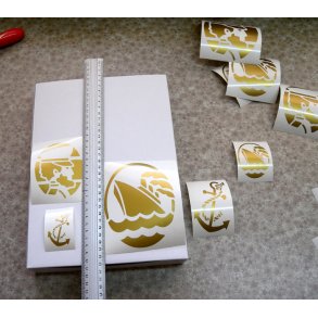 Sangskjuler Kaptajn anker med navn TEST