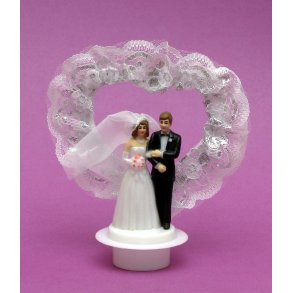  7,5 cm bryllupsfigur til kransekage - Ø 37 mm fod