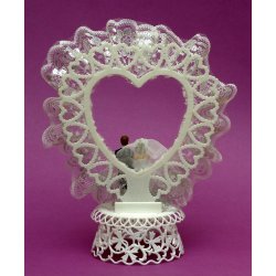  7,5 cm bryllupsfigur til kransekage - &Oslash; 37 mm fod