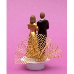  8,8 cm guldbryllupspar - kransekage -  37 mm fod