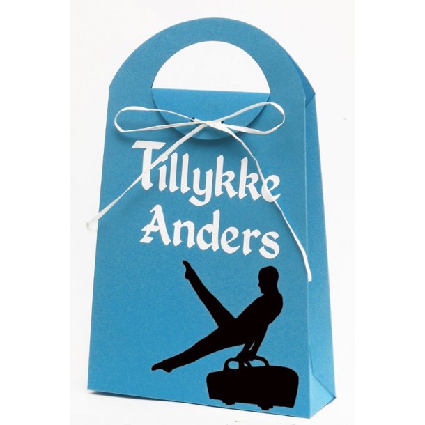 Sangskjuler - gavepose med navn - Gymnastik p buk