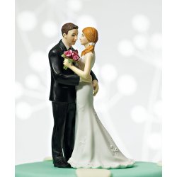 14 cm kagefigur til bryllup - Fr&aelig;k par