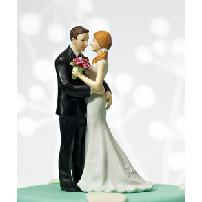 14 cm kagefigur til bryllup - Fræk par