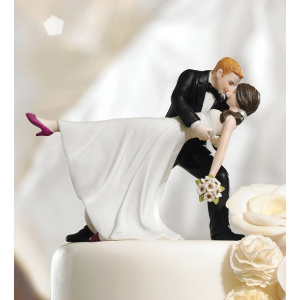 11 cm kagefigur til bryllup - Spontan romance
