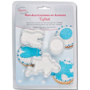Udstanser st med udskubber - fodbold tema