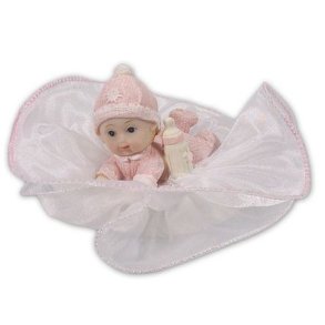 Pynt - Baby på tyl - rød