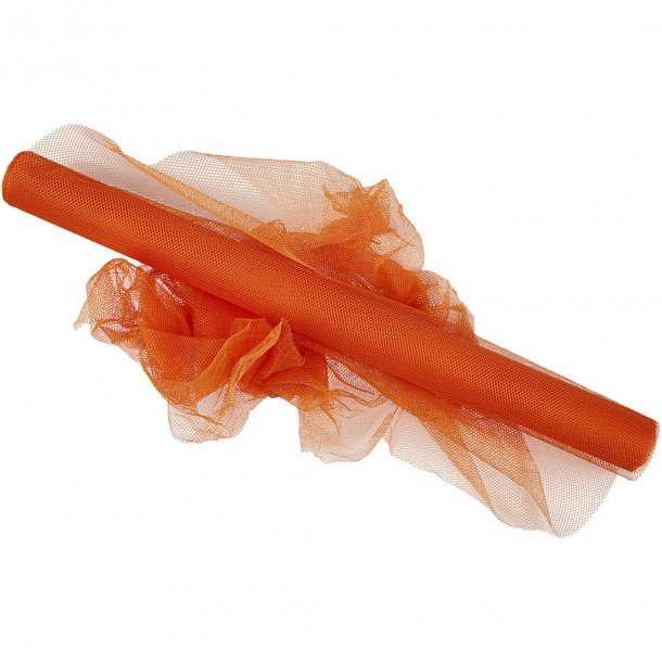 Tyl - Strutkvalitet - 100 % Polyester - Orange