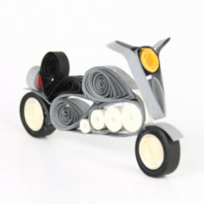 Quilling ide - motorcykel/scooter