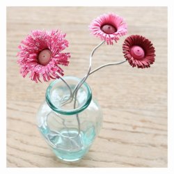 Quilling ide - bordd&aelig;kning med blomster