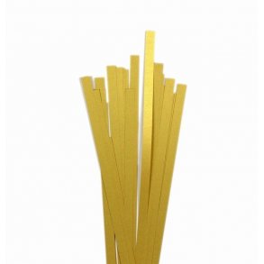  5 mm strimler - 40 stk - guld med glitter