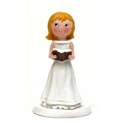  9 cm Konfirmand med bibel - pige