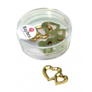 Pynt Dobbelthjerter Bryllup - Guldbryllup