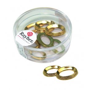 Pynt - 25 mm ringe - Guld