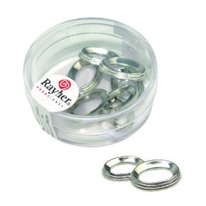 Pynt - 25 mm ringe - Slv