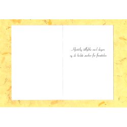 Telegram konfirmation - Svane og guldpr&aelig;g