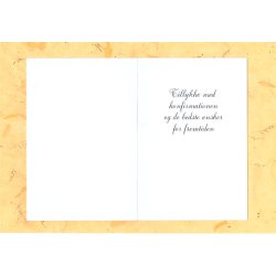 Telegram konfirmation - Pige i hvid kjole