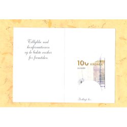 Telegram konfirmation - Mand med skjorte og slips