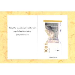 Telegram konfirmation - Pige ved cafebord