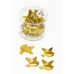 Kortpynt - 20 mm duer - blank guld