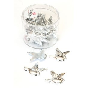 Kortpynt - 20 mm duer - blank slv