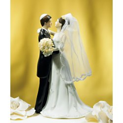 19 cm kagefigur til bryllup - J&oslash;disk par