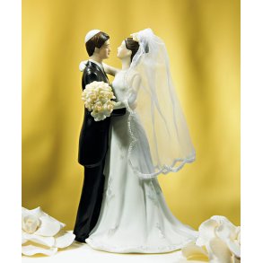 19 cm kagefigur til bryllup - Jødisk par