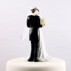 19 cm kagefigur til bryllup - J&oslash;disk par