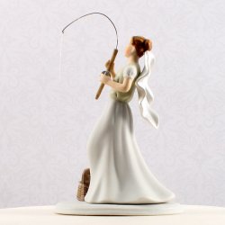 13 cm kagefigur til bryllup - Haps - fanget