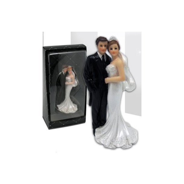 12,0 cm kagefigur til bryllup - Elegant par
