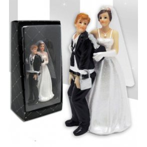 12,7 cm kagefigur til bryllup - Jeg har n&oslash;glen