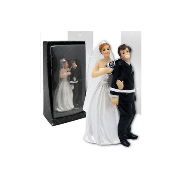 12,7 cm kagefigur til bryllup - Kidnappet gom