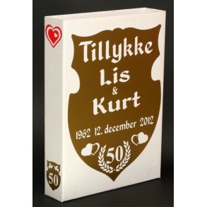 Sangskjuler til guldbryllup - med navne 