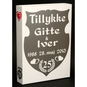 Sangskjuler til sølvbryllup - med navne 