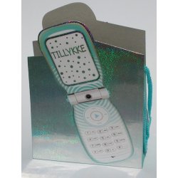  Sangskjuler mobiltelefon med tillykke - bl&aring;